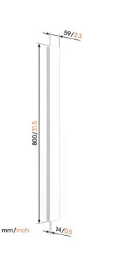 TVA 6000 Cable Cover 80cm (white) - 5
