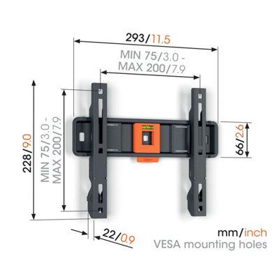 TVM 1205 Fixed TV Wall Mount Small - 5
