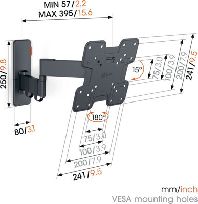 TVM 1245 Full-Motion TV Wall Mount - 6