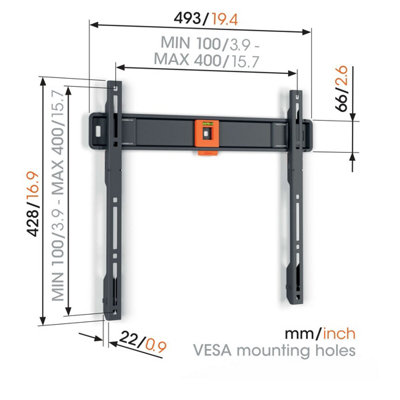 TVM 1405 Fixed TV Wall Mount Medium - 5