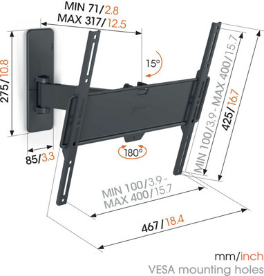TVM 1425 Full-Motion TV Wall Mount - 6