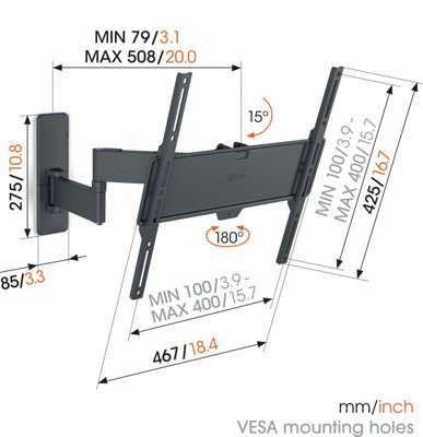 TVM 1445 Full-Motion TV Wall Mount - 6