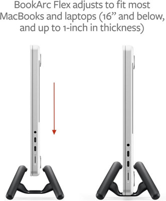 Twelve South BookArc Flex Vertical Laptop Stand Space-Saving MacBook ...