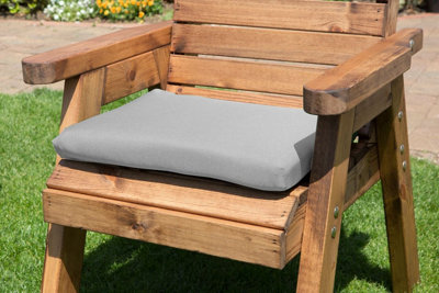Twin Bench Set Angled with Cushions - W264 x D90 x H98 - Fully Assembled - Grey - 5