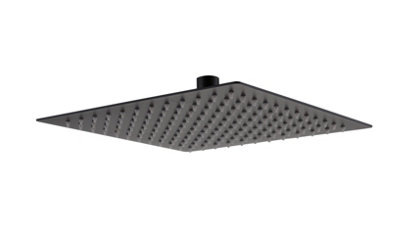 Twin Head Matte Black Rainfall Shower Concealed Mixer Valve Inc Hand Held Set - 5
