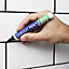 Twin Pack Grout Pen - Designed for restoring tile grout in bathrooms & kitchens (Black)