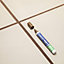 Twin Pack Grout Pen - Designed for restoring tile grout in bathrooms & kitchens (Brown)