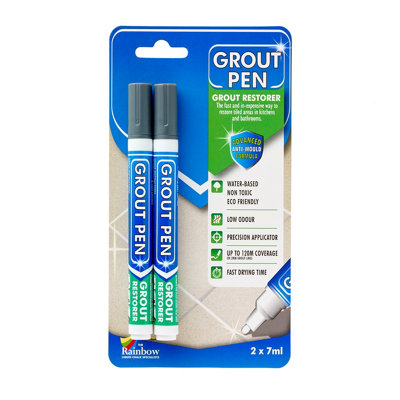 thumbnail image 2 of White Paint Pen Grout Pen Tile Paint Marker: Terracotta Narrow 5mm With 5 Pack Replacement Tips - Waterproof Grout Colorant And Sealer Pen To Renew, Repair, And Refresh Tile Grout - Cleaner 2 of 10