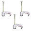 Twin Satellite Cable Clips For Sky Cable Ct63 Wf65 Shotgun Double (Pack Of 50)