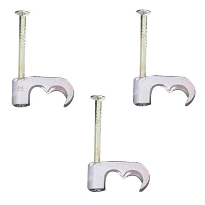Twin Satellite Cable Clips For Sky Cable Ct63 Wf65 Shotgun Double (Pack Of 50) - 5