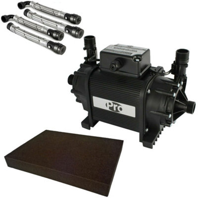 Twin Shower Pump 1.5 Bar Watermill Wasp 50 Grundfos Niagara + Hoses + Mat |  DIY at Bu0026Q
