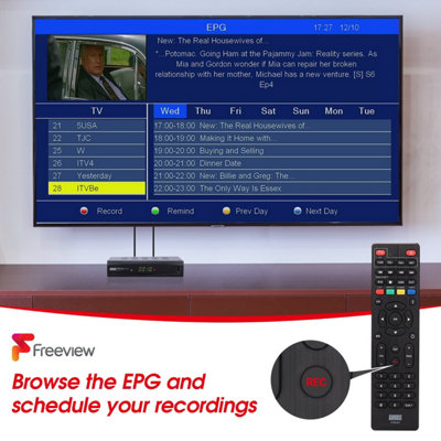 Twin Tuner PVR Freeview HD Set Top Box- Record 2 Channels ...
