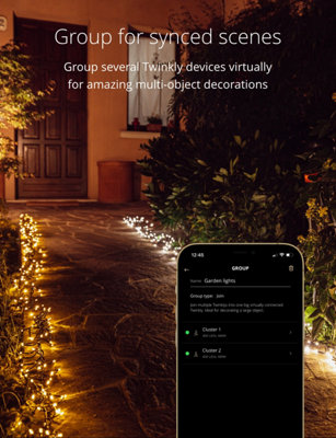 Twinkly Cluster App-Controlled LED Christmas Lights with 400 AWW 6m ...