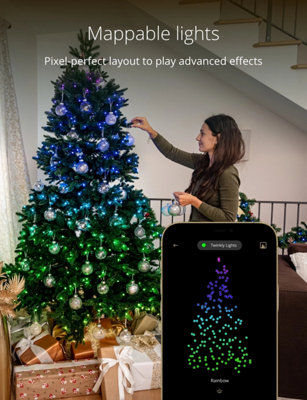 Christmas tree with online app controlled lights