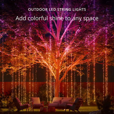 Twinkly Generation II 600 LED String Lights 48m, App Controlled Wi-Fi ...