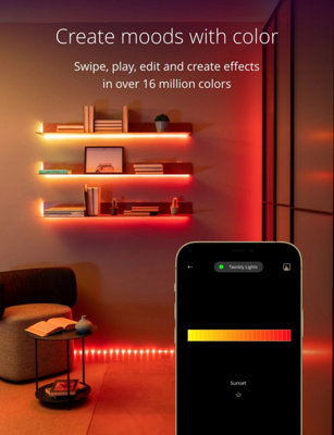 Twinkly Line Extension Kit App-Controlled Adhesive and Magnetic Smart ...