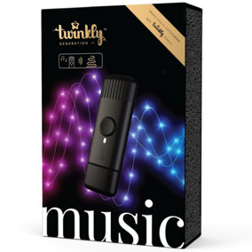Twinkly Music Bluetooth and Wi-Fi USB-Powered Sound Sensor for Twinkly Smart LED Lights to Sync to Music