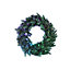 Twinkly Pre-Lit Wreath App-controlled Smart LED Artificial Christmas Wreath with 50 RGB+W (16 Million Colours + Warm White) 60cm
