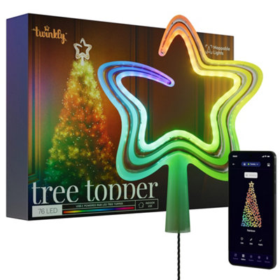 TWINKLY TREE TOPPER 76LED RGB&W USB-C