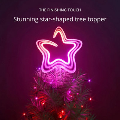 TWINKLY TREE TOPPER 76LED RGB&W USB-C