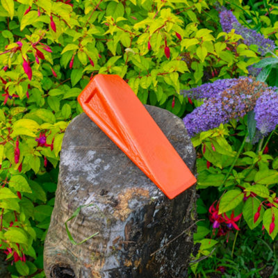 Twisted log splitter wedge,heavy duty drop forged steel,twist design makes light work of logs