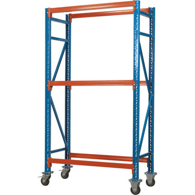 Two Level Mobile Tyre Rack - 200kg Per Level - Steel Construction ...