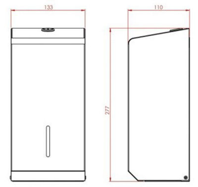 Two Roll stainless steel toilet tissue holder