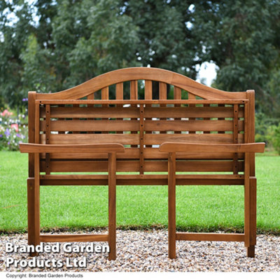 Two-seater Acacia Folding Garden Outdoor Bench