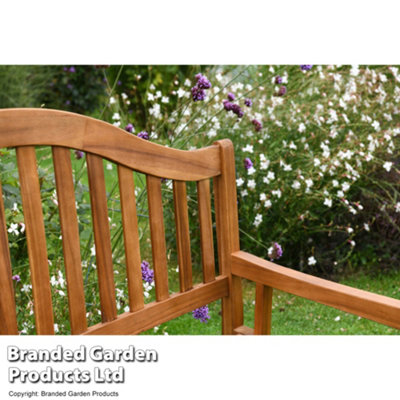 Two-seater Acacia Folding Garden Outdoor Bench - 3