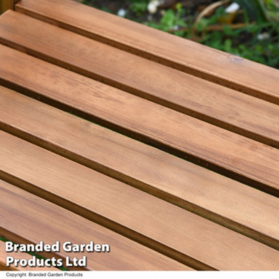 Two-seater Acacia Folding Garden Outdoor Bench - 4