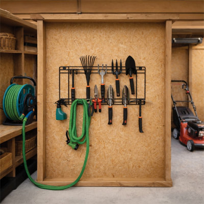 Two Tier Garden Tool Storage Rack