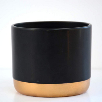 Two-tone ceramic Black-Gold 6cm Small