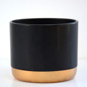 Two-tone ceramic Black-Gold 6cm Small