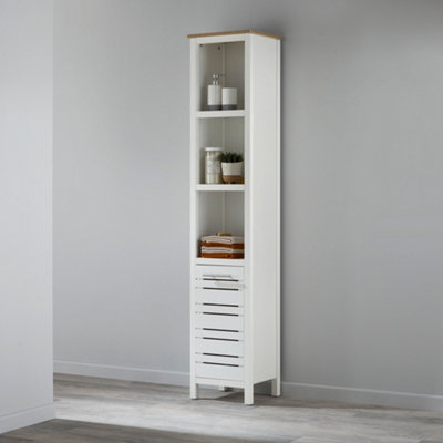 White tallboy deals cabinet