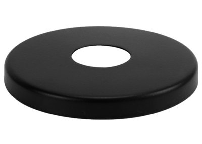 Tycner 21mm 1/2" Inch BSP Black Finished Steel Valve Tap Pipe Cover Collar 8mm High