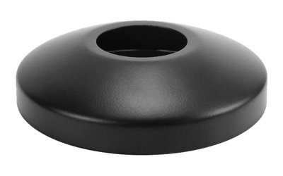 Tycner 32mm Black Finished Steel Hole Collar Rose Sink Basin Drain Waste Trap Cover