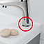 Tycner Bathroom Faucet Base Ring + Gasket Under Tap Washer Rosette Chromed Plastic