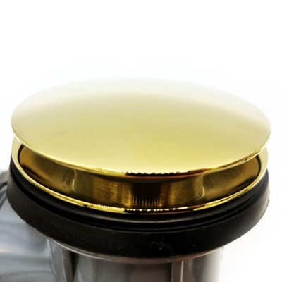 Tycner Gold Colour Finished Bathtub Drain Waste Bath Long Flexible Siphon Bathroom - 5
