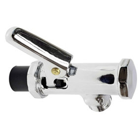 Tycner Toilet Flushing Valve Old Type WC with Lever 3/4" BSP Chrome Plated Brass