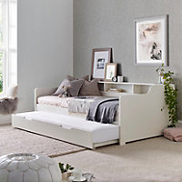Tyler White Guest Bed And Trundle With Spring Mattresses
