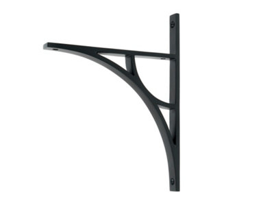 Tyne Shelf Bracket (260mm x 200mm) - Matt Black | DIY at B&Q