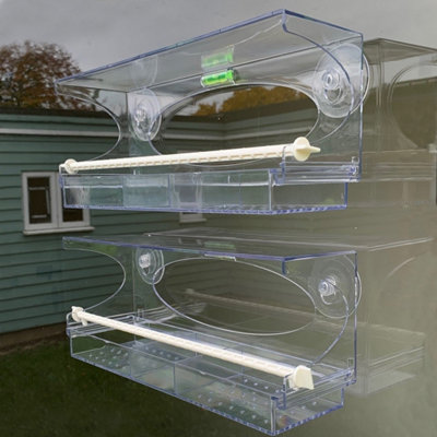 Tyneham Clear View Wide Window Bird Feeders (Set of 2) Price Comparisons | Compare The Build