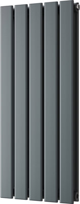 Typhoon - Anthracite Designer Radiator H800mm x W340mm Double Panel