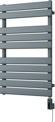 Typhoon - Anthracite Electric Towel Rail H816mm x W500mm 300w Thermostatic WIFI