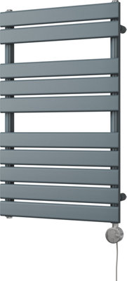 Typhoon - Anthracite Electric Towel Rail H816mm x W500mm 300w Thermostatic