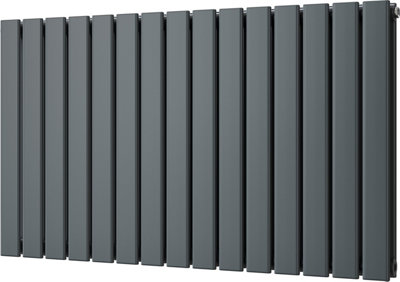 Typhoon - Anthracite Horizontal Radiator H600mm x W1020mm Double Panel