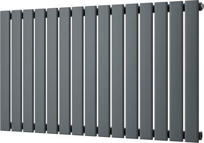 Typhoon - Anthracite Horizontal Radiator H600mm x W1020mm Single Panel