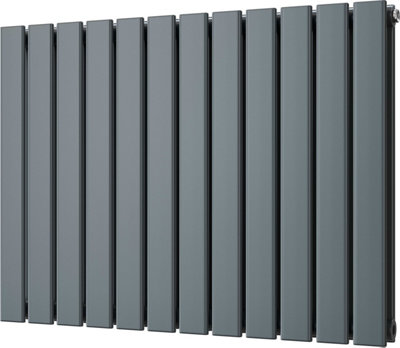 Typhoon - Anthracite Horizontal Radiator H600mm x W816mm Double Panel