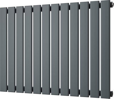 Typhoon - Anthracite Horizontal Radiator H600mm x W816mm Single Panel