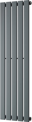 Typhoon - Anthracite Vertical Radiator H1200mm x W340mm Single Panel